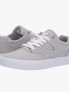DC Kalis Vulc Womens Shoes Size 5 ADJS300252 Grey White